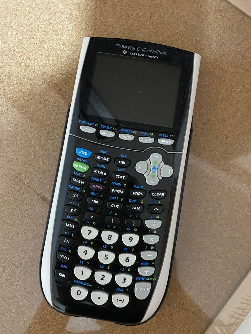 TI-84 Plus C Silver Edition Texas Instruments Graphing Calculator, & Toys, Stationery Craft, School Supplies on Carousell