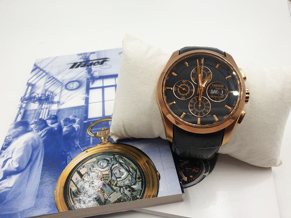 Tissot couturier chronograph rose gold hotsell