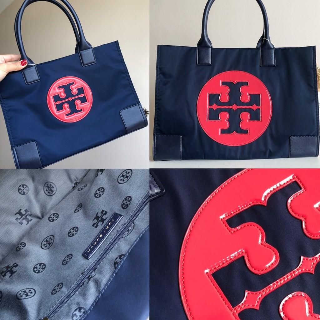 Tory Burch Ella Patent Leather with Nylon Tote Bag, Women's Fashion, Bags &  Wallets, Tote Bags on Carousell