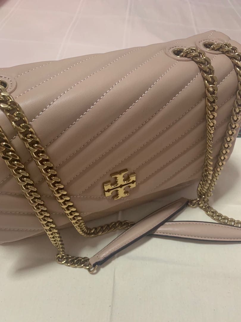 BN Authentic Tory Burch Kira Chevron Devon Sand Medium