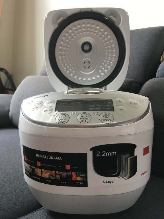 Toshiba Honatsukama Series 1L rice cooker unboxing and demo 