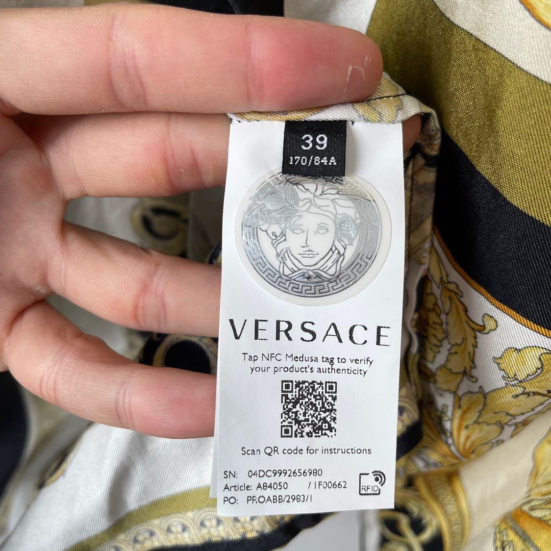 VERSACE SILK SHIRT , Luxury, Apparel on Carousell