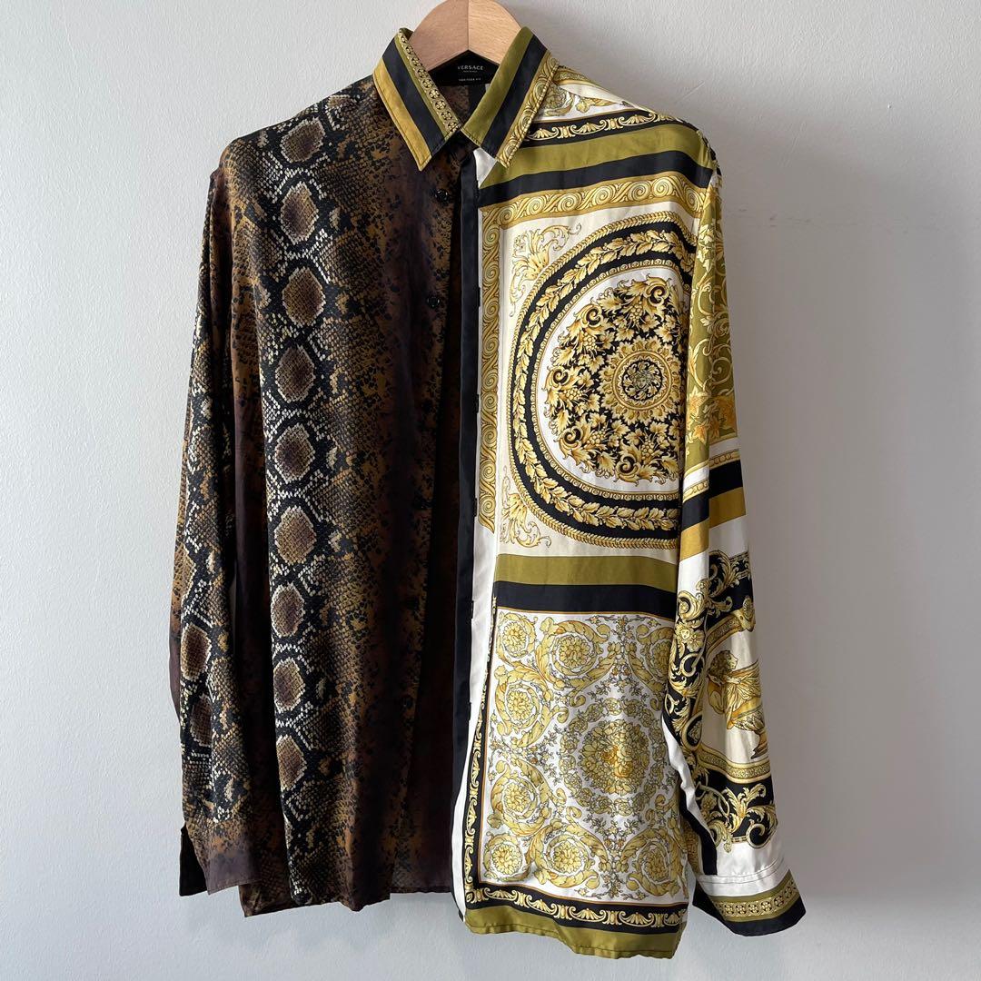 VERSACE SILK SHIRT , Luxury, Apparel on Carousell