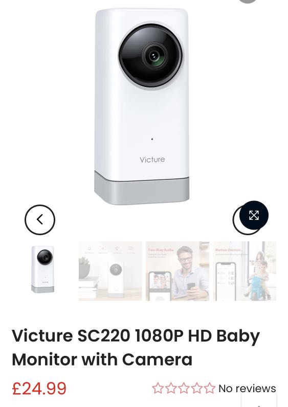Victure Sc220 1080p Hd Baby Monitor With Camera Furniture Home Living Security Locks Security Systems Cctv Cameras On Carousell