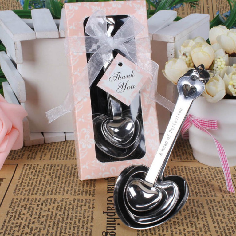Love Beyond Measure Heart Shaped Measuring Spoons - Baby Shower (Set of 4)