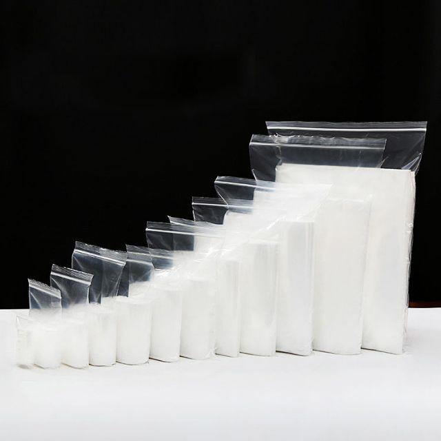 100pcs Plastic Ziplock Zipper Bag Seal Plastik Zip Beg Lock PP PE Travel Storage Transparent Jernih Face Mask Storage