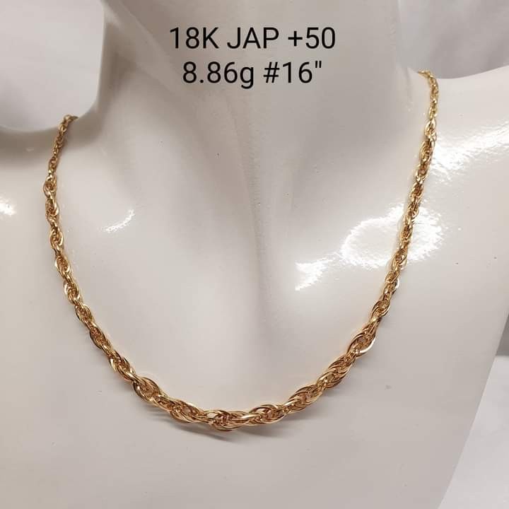 18k Japan Gold Necklace, Women's Fashion, Jewelry & Organizers, Necklaces  on Carousell