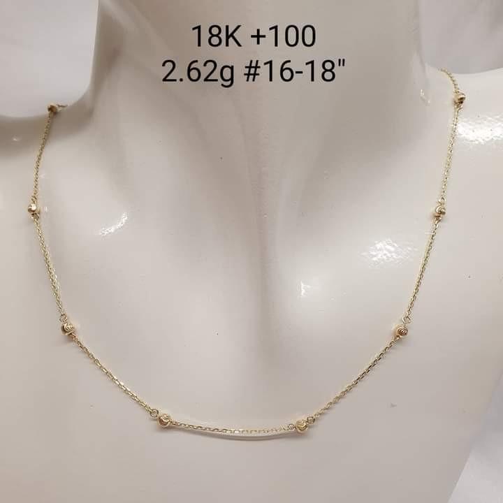 18k Saudi Gold Necklace 16
