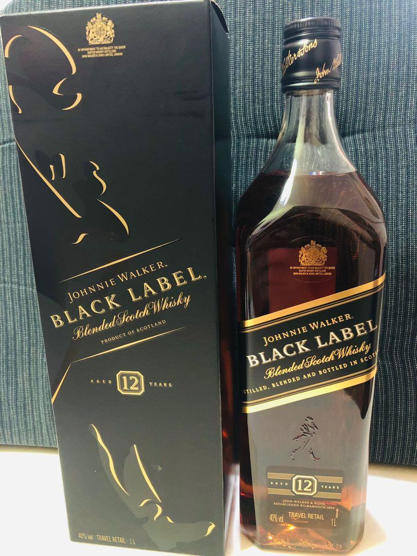 1 LITRE - JOHNNIE WALKER BLACK LABEL, Food & Drinks ...