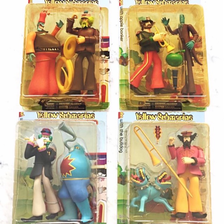 Beatles yellow submarine collectible figures on sale