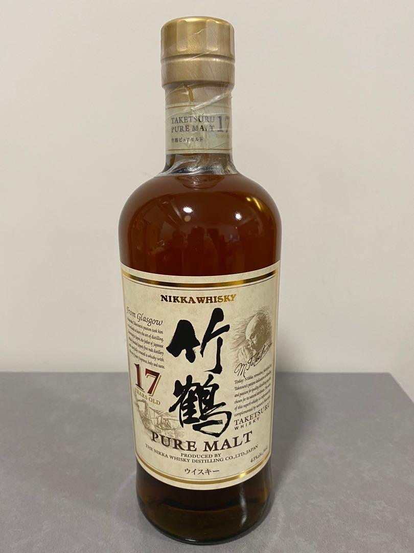 日本威士忌竹鶴17年Pure malt 700ml 舊版禮盒, 嘢食& 嘢飲, 酒精飲料