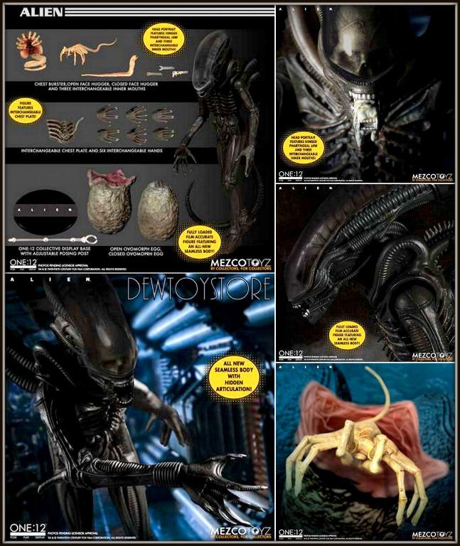 Figurine Alien 1/12 Mezco - Neuf