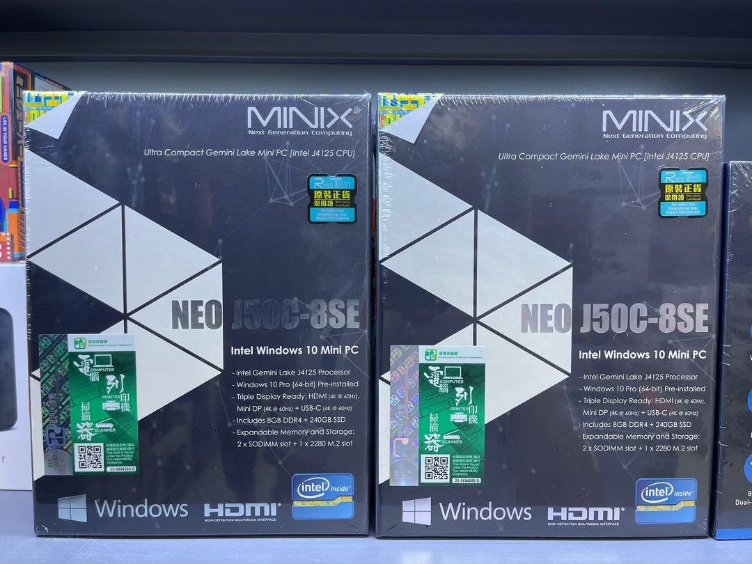 Minix NEO-J50C-8SE Mini PC, Windows 11 Pro