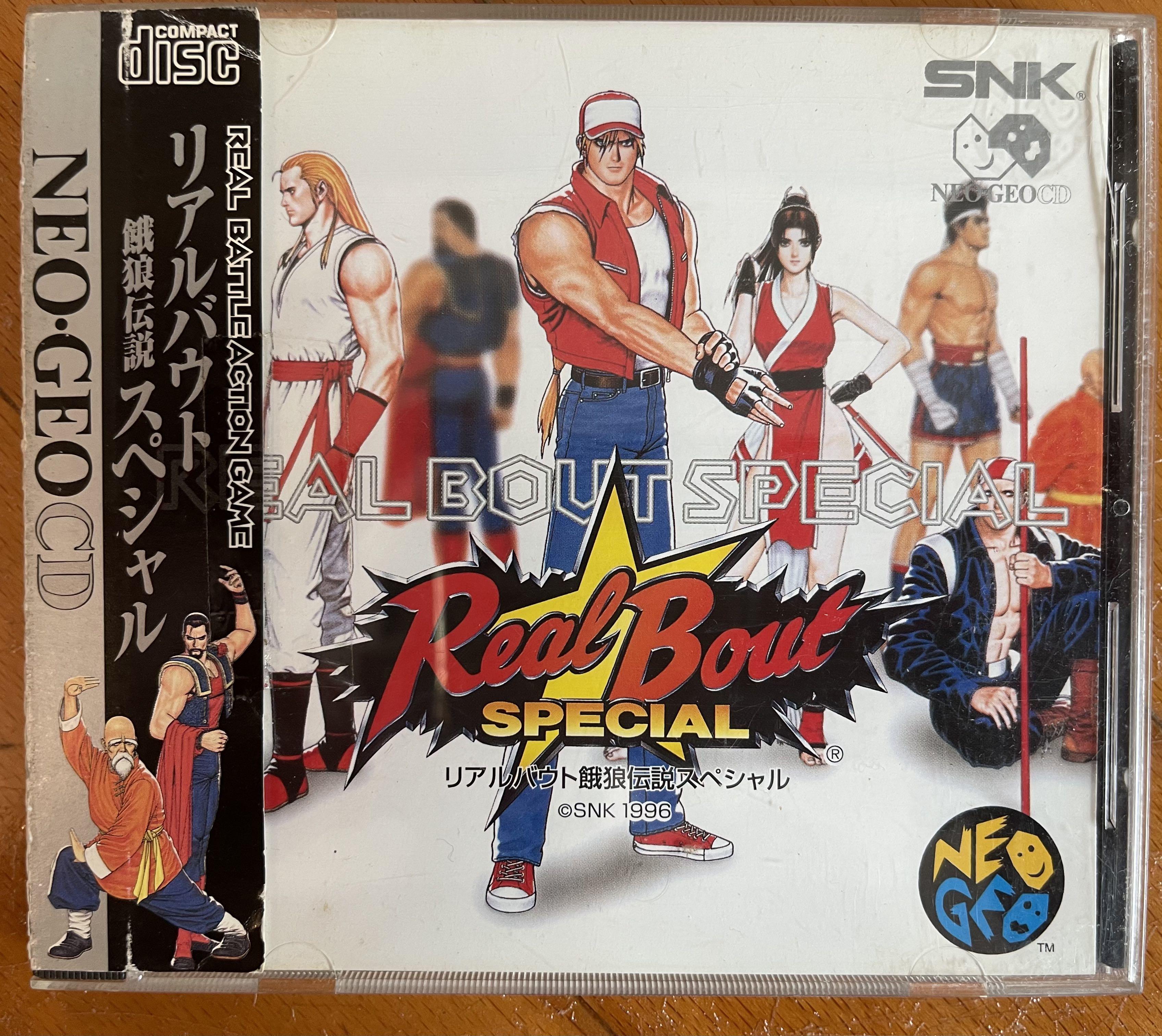 清屋平讓Neo Geo SNK 餓狼傳說Real Bout Special 遊戲Game CD （盒舊