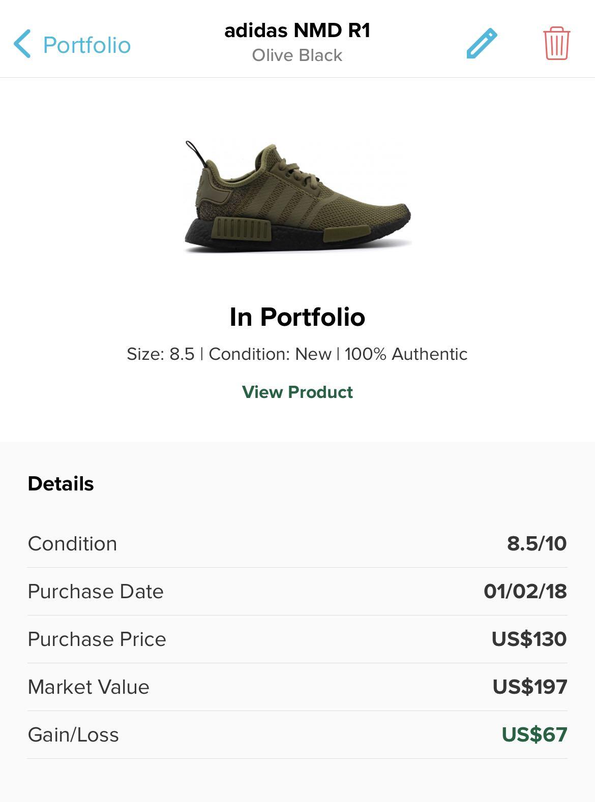 Adidas Nmd R1 Olive Black, Men'S Fashion, Footwear, Sneakers On Carousell