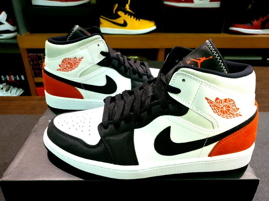 Air jordan 1 mid se union black discount toe