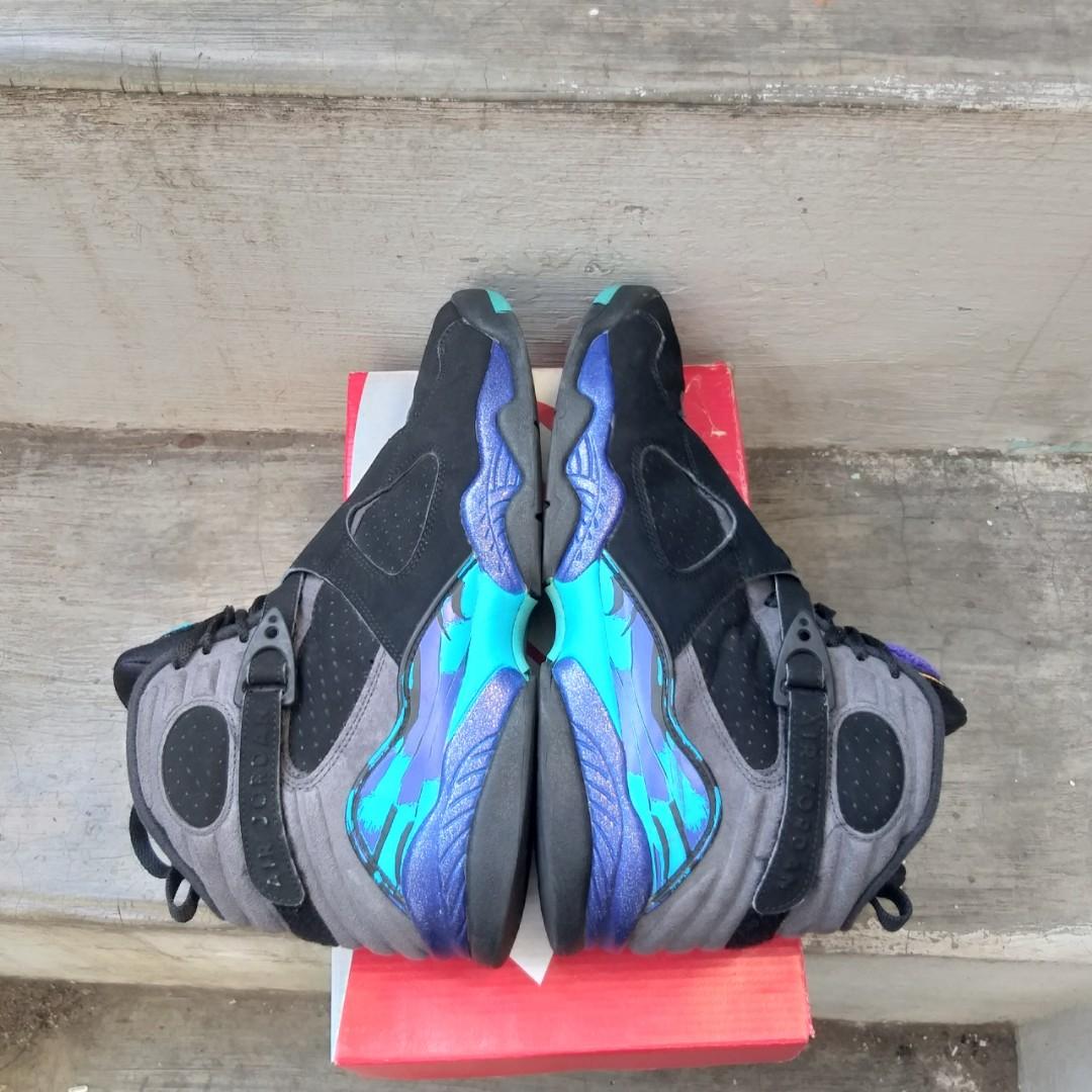 Air Jordan Retro 8 Aqua, Fesyen Pria, Sepatu , Sneakers di Carousell