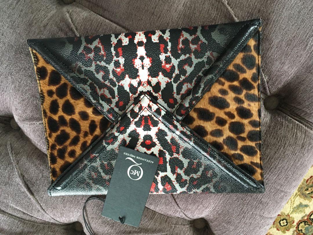 Leopard print envelope clutch new arrivals