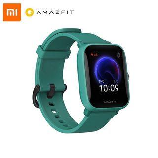 AMAZFIT Bip U 1.43" Large Color Screen Heart Rate and Blood-Oxygen Monitoring with 60+ Sports Modes 5ATM Water Resistance Bluetooth 5.0 Smartwatch