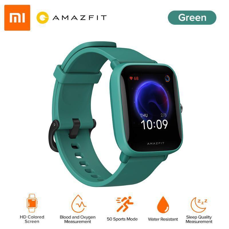AMAZFIT Bip U 1.43 Large Color Screen Heart Rate and Blood Oxygen Monitoring with 60 Sports Modes 5ATM Water Resistance Bluetooth 5.0 Smartwatch Mobile Phones Gadgets Wearables Smart Watches on Carous...