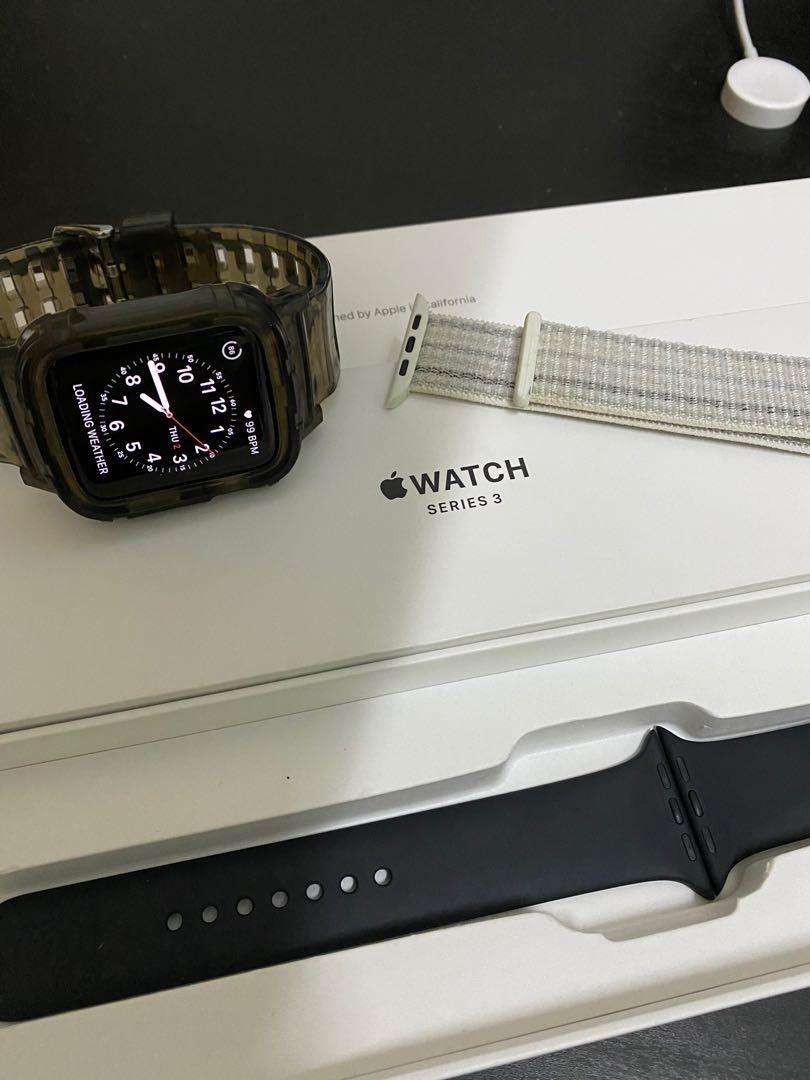 Apple Watch S3 42mm Space Gray, Men's Fashion, Watches on Carousell