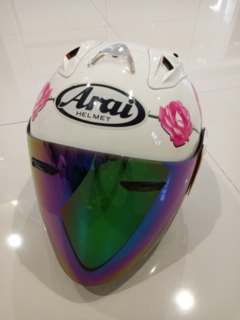 Arai Rose Motorbike Helmet Topi Keledar Auto Accessories on Carousell