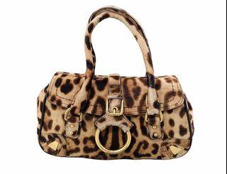 Authentic NWOT Dolce & Gabbana Leopard & Real Pony Hair Bag