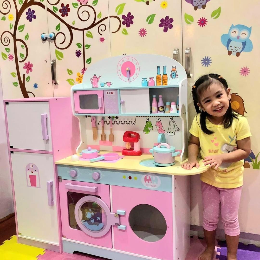 Big Wooden Kitchen Toy with free accessories, Hobbies & Toys, Toys