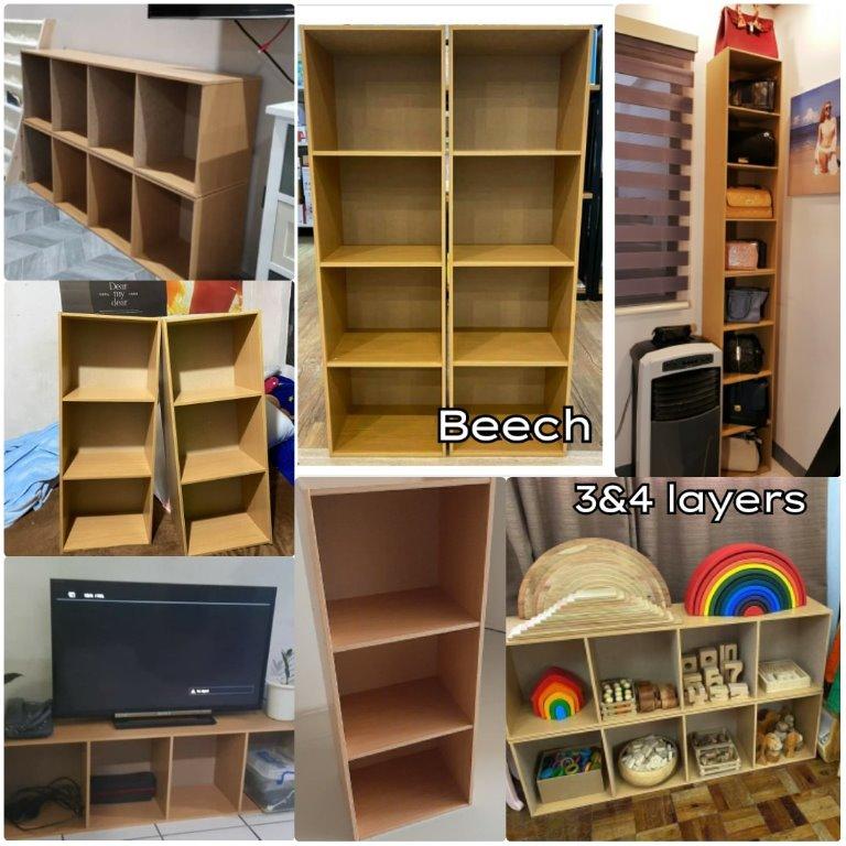 BOOKSHEL / ORGANIZER / DISPLAY RACK / STORAGE (Category: Storage Boxes & Baskets) located in Quezon City. Submitted by racks_and_bookshelves (Listing ID 1111002521, Image 1). Description: BRANDNEW, UNASSEMBLE ITEMS. EASY TO ASSEMBLE. COD. GCASH. BDO. UNIONBANK. ONHAND ITEMS, ORDER NOW!!!! 3LAYERS - 600 4LAYERS - 800 3LAYERS - 600 4LAYERS - 800 3LAYERS - 600 4LAYERS - 800.