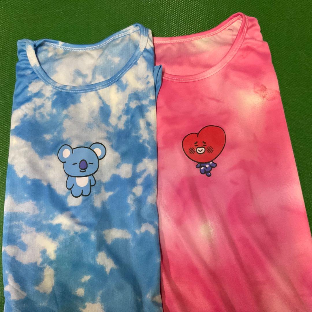 BTS BT21 Tie Dye T-shirt, Women's 