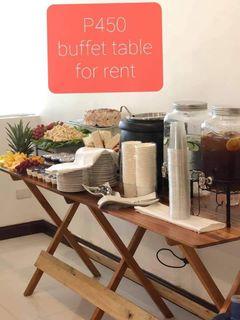Buffet table