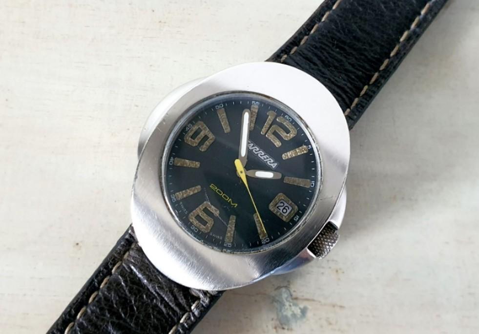 Carrera Speed Time Divers Watch 200M Swiss Made Quartz All Stainless Steel New Renata Swiss Made Battery