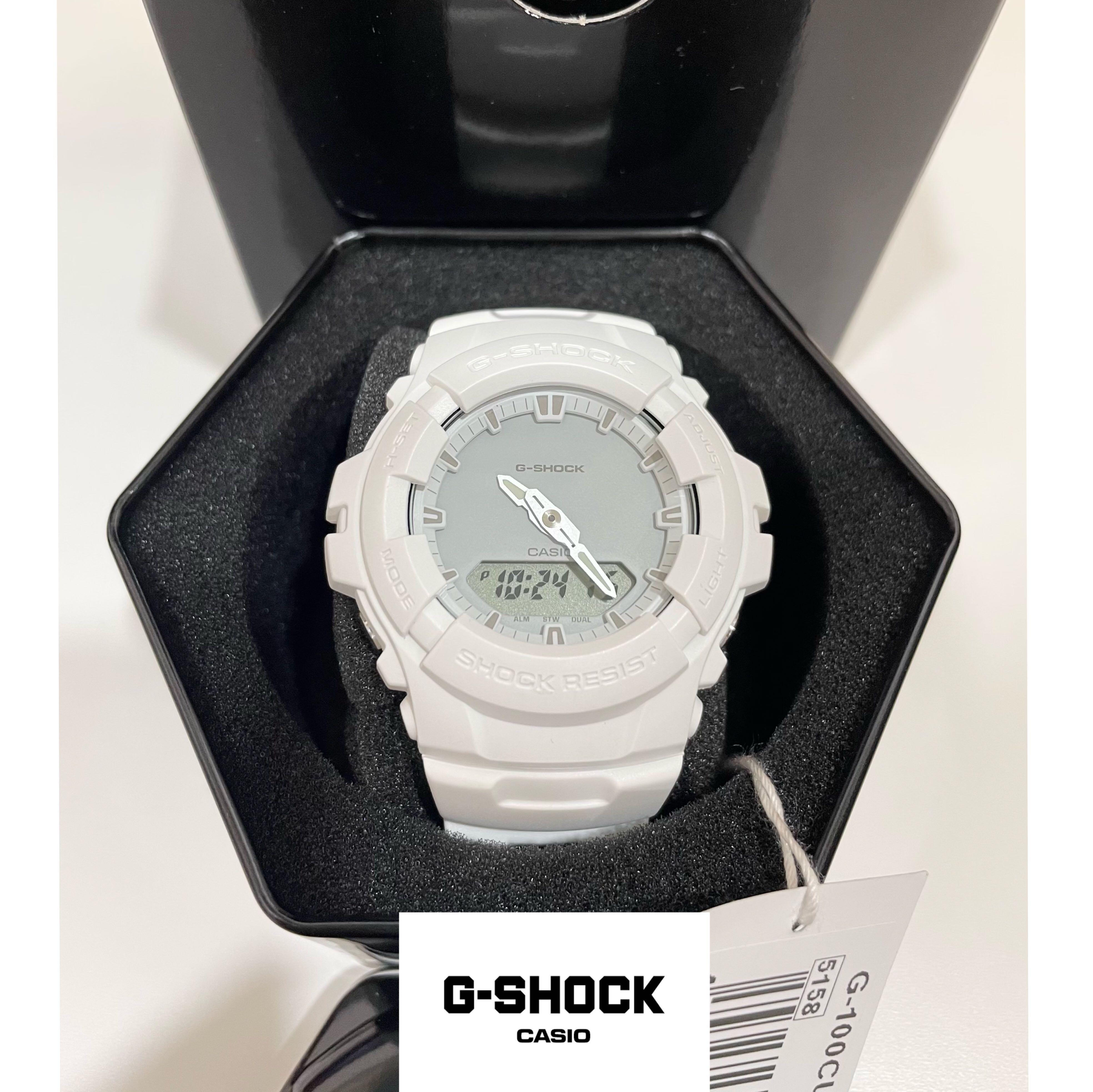 CASIO G-SHOCK G-100CU-7A雙顯錶 橡膠錶帶 防水200米 / 一款男女都適合的錶 / 100% Original / Brand  new $4200