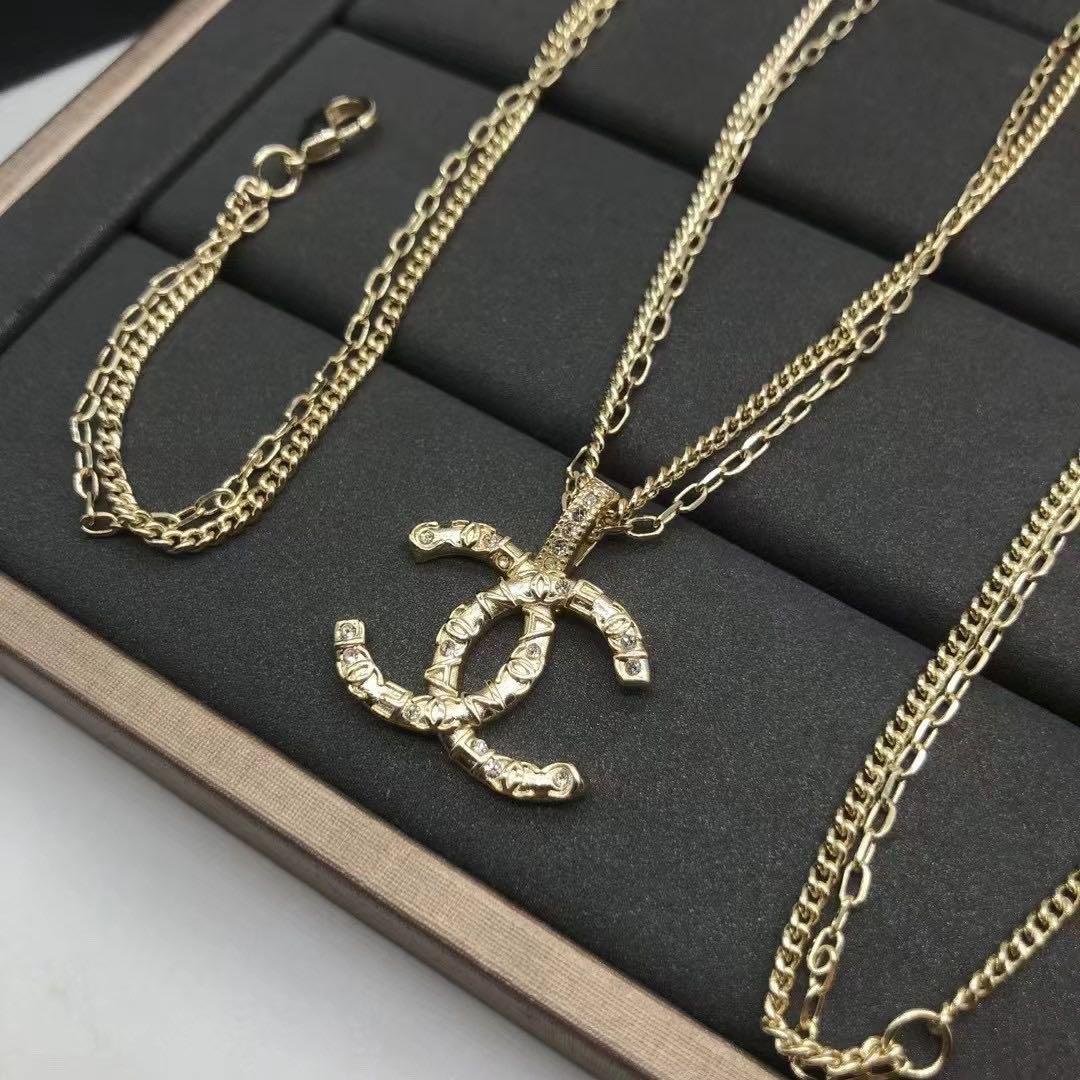 Chanel Double Layer Gold Necklace