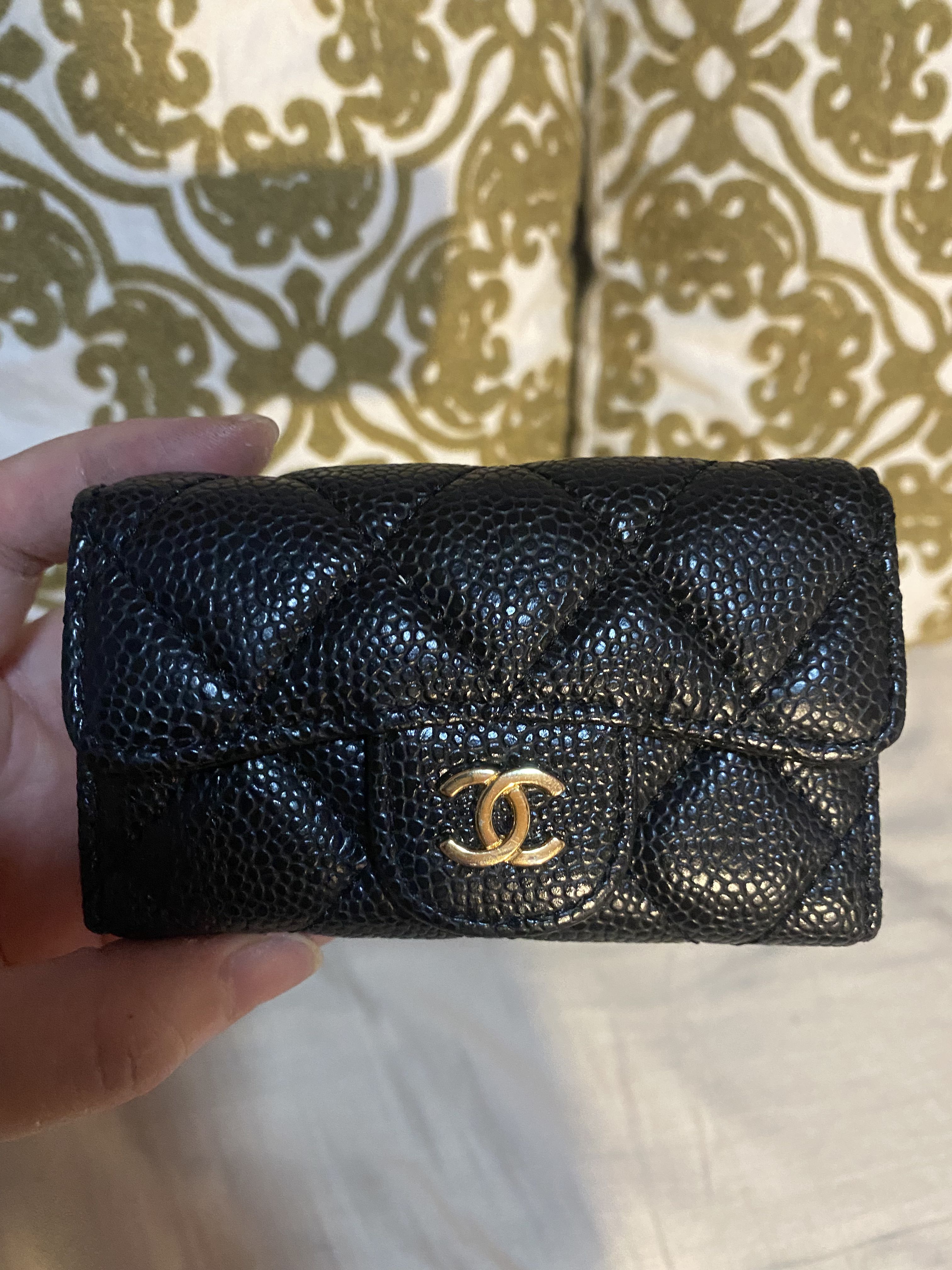 chanel key holder wallet