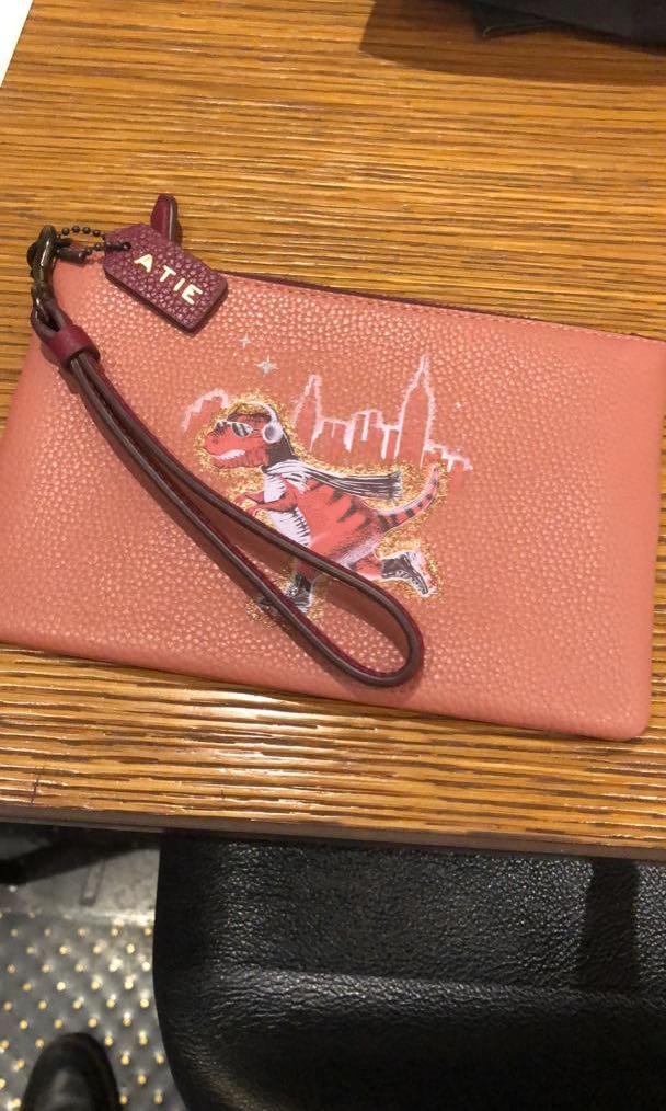 Coach top rexy wristlet