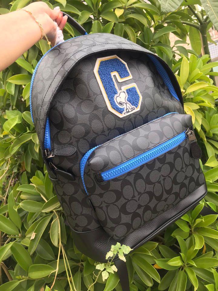COACH X PEANUTS WEST BACKPACK IN SIGNATURE CANVAS WITH SNOOPY (COACH 5511),  Men's Fashion, Bags, Backpacks on Carousell