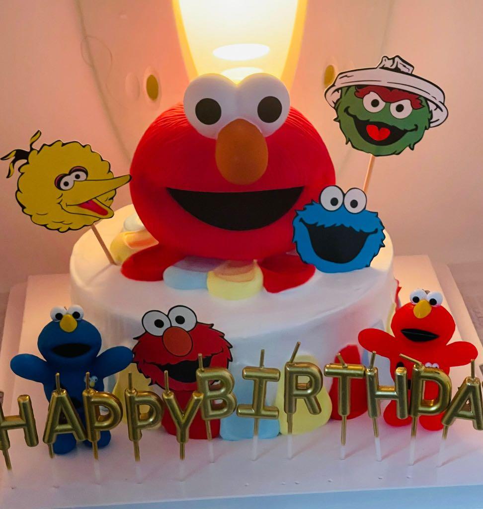 Cutest 1st Birthday Elmo Cake