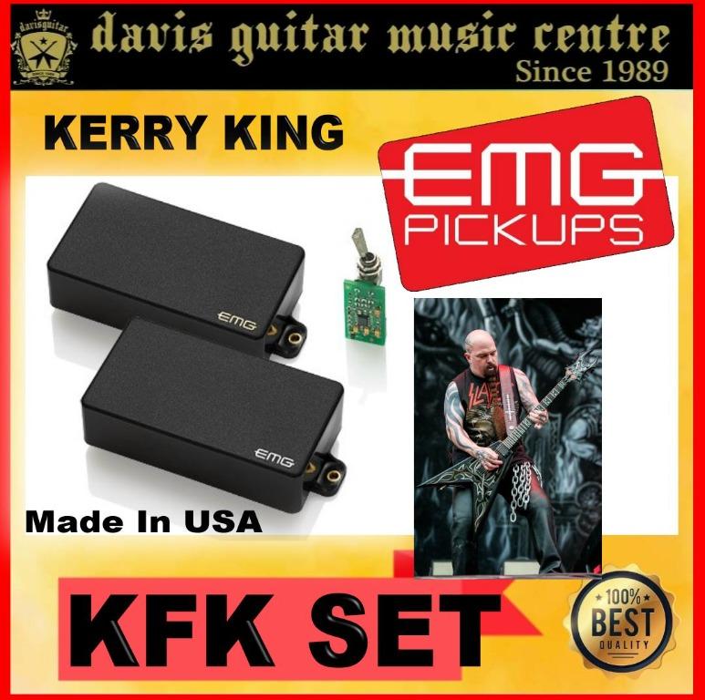 Pickup　Music　Music　Accessories　Electric　Made　EMG　USA,　set　Media,　Hobbies　Toys,　Kerry　In　King　Guitar　on　Carousell