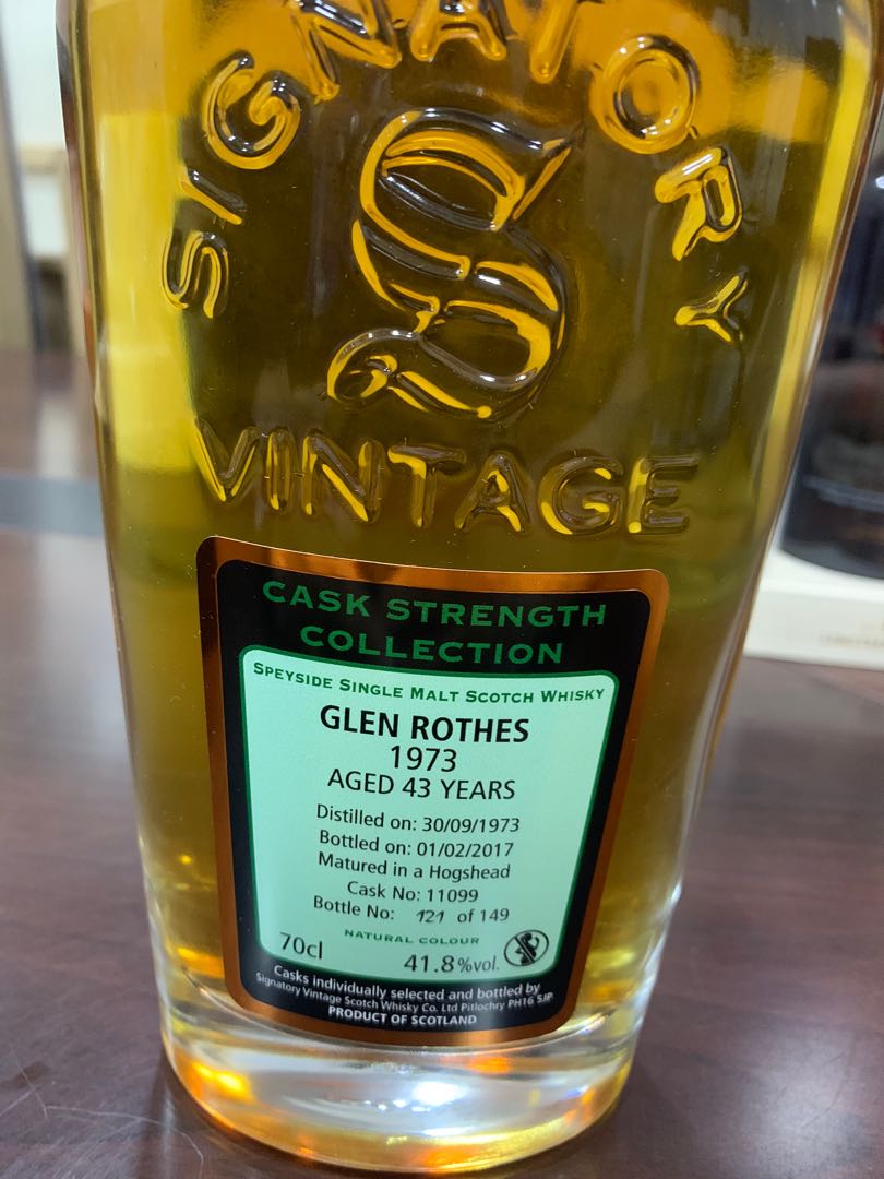 Glenrothes signatory (43years) vintage 1973, Food & Drinks, Beverages