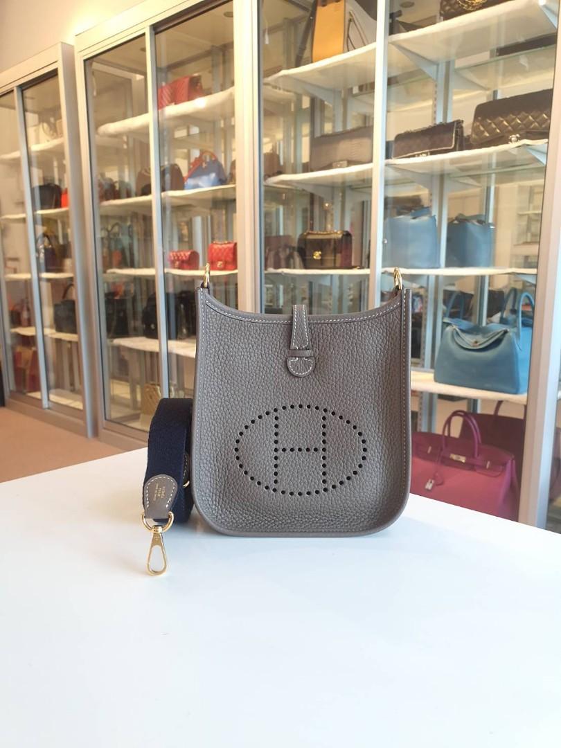 Hermes Evelyne TPM Etoupe Stamp Z Luxury Bags Wallets on Carousell