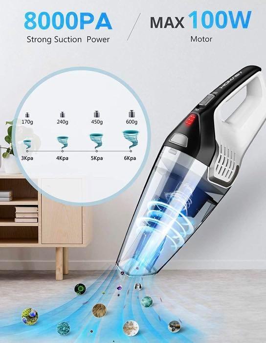 Homasy Handheld Wet & Dry Vacuum Cleaner KB9005, TV & Home Appliances