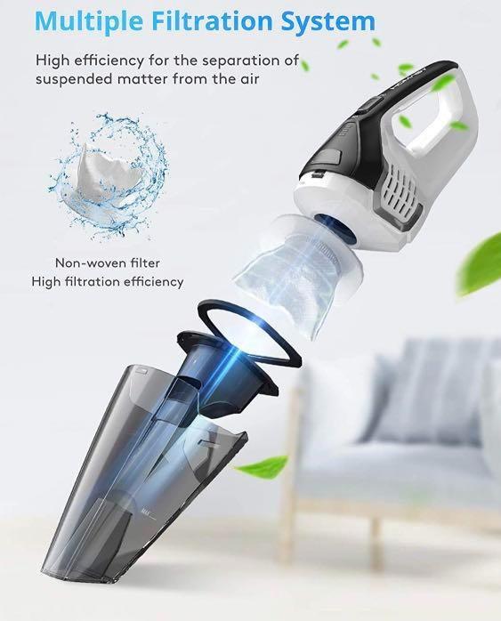 Homasy Handheld Wet & Dry Vacuum Cleaner KB9005, TV & Home Appliances