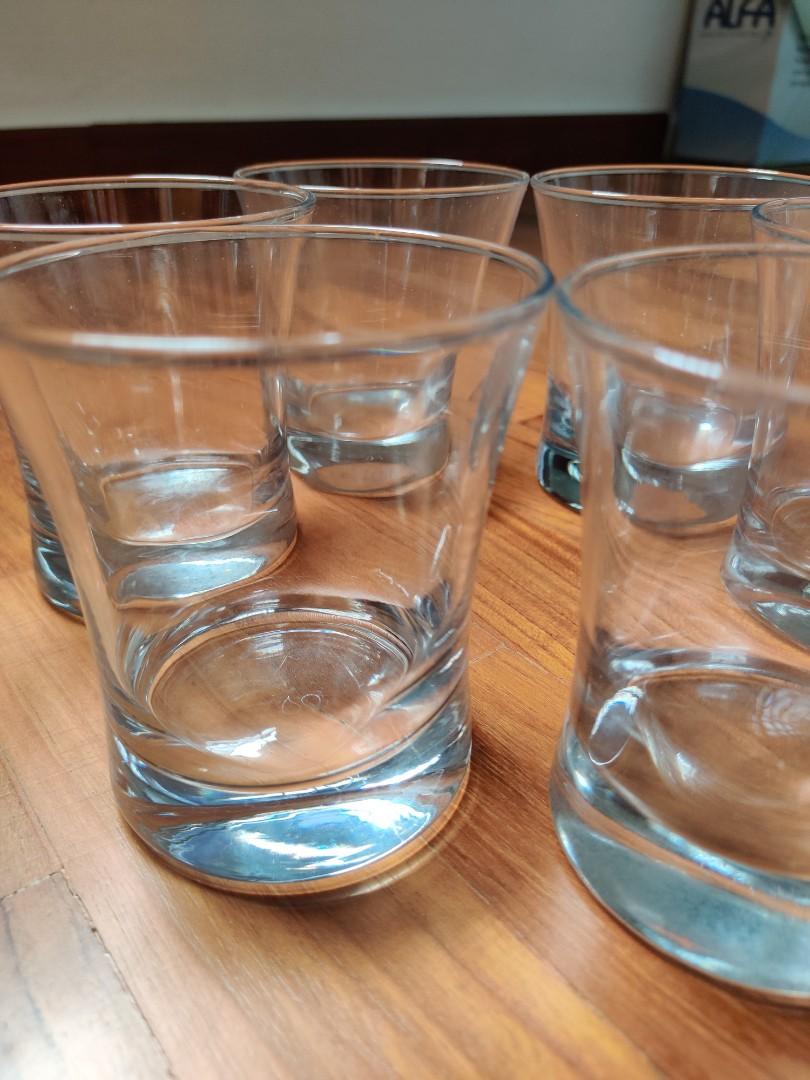 Ikea whiskey glasses (set of 6), Furniture & Home Living, Kitchenware