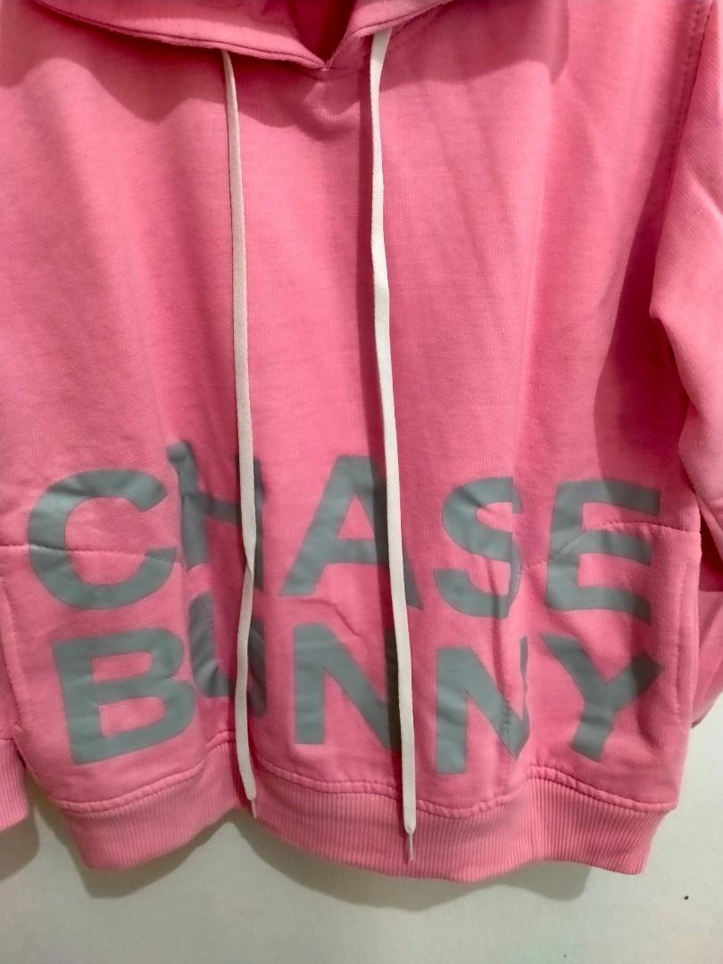 Jaket sweater pink top