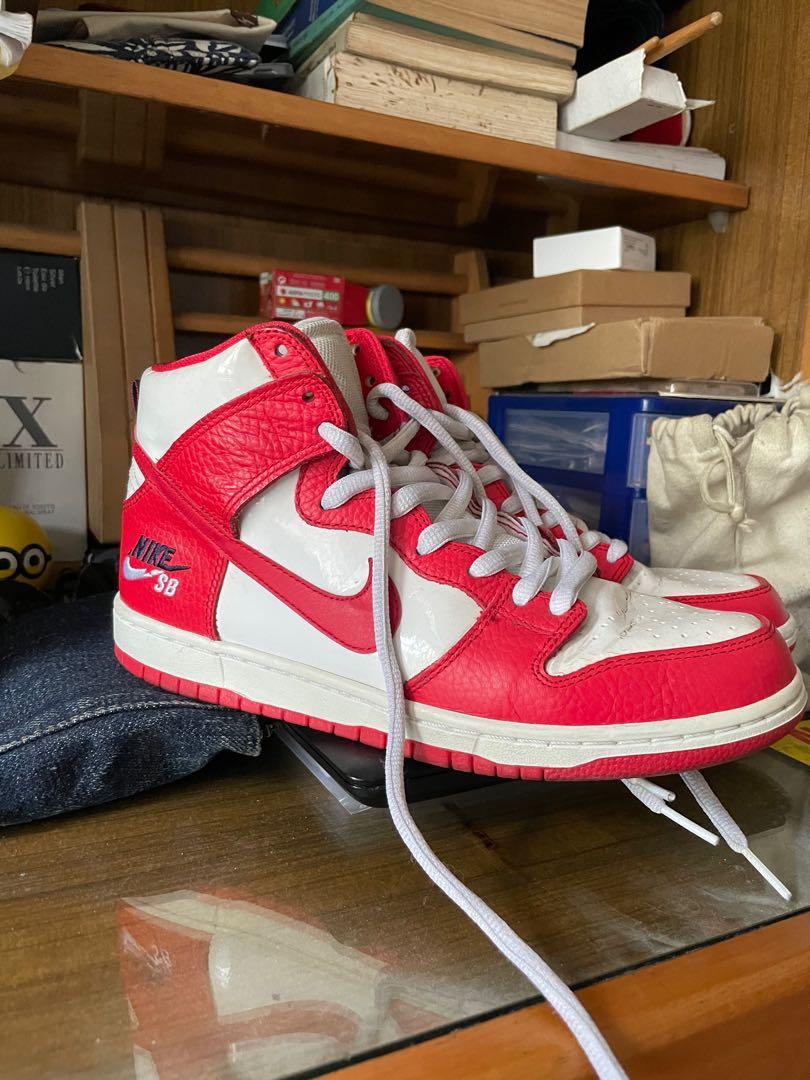 Jual Nike Sb Dunk Pro hi University Red