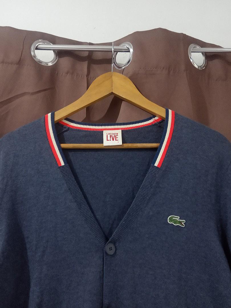 LACOSTE LIVE CARDIGAN Men s Fashion Activewear on Carousell