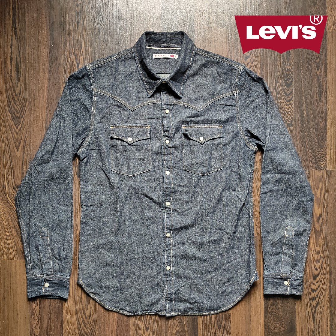 LEVI'S Selvedge Denim POLO LONGSLEEVE 