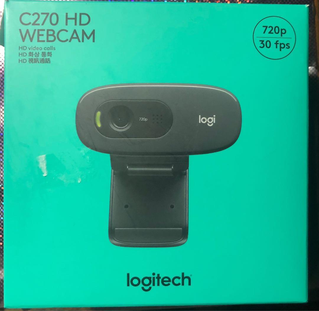 Logitech HD Webcam C270 網路攝影機, 電腦＆科技, 電腦周邊及配件