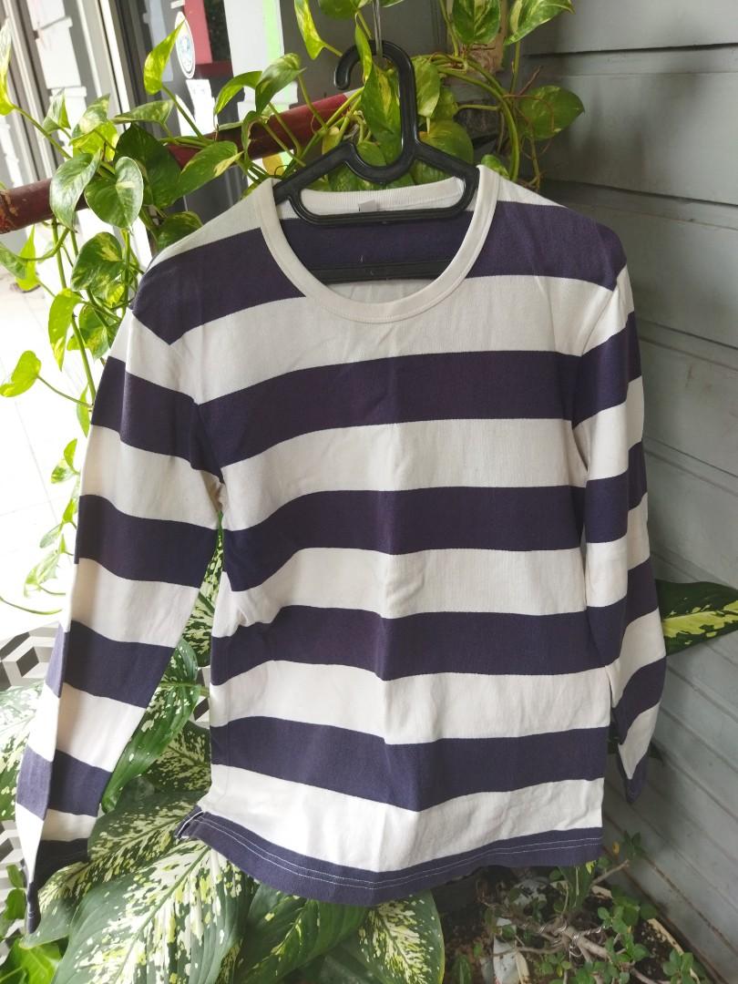 Uniqlo long sleeve striped clearance
